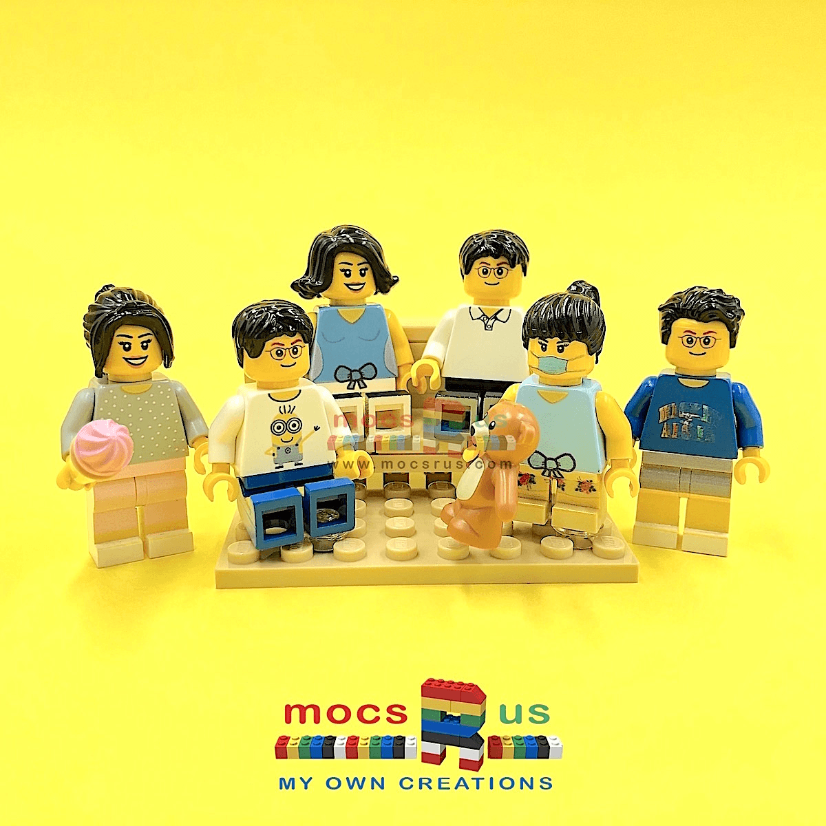 Custom Personalized Lego Family Minifigures Gifts mocsRus