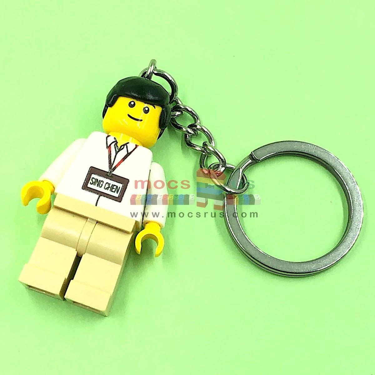 Custom lego minifigure on sale keychain