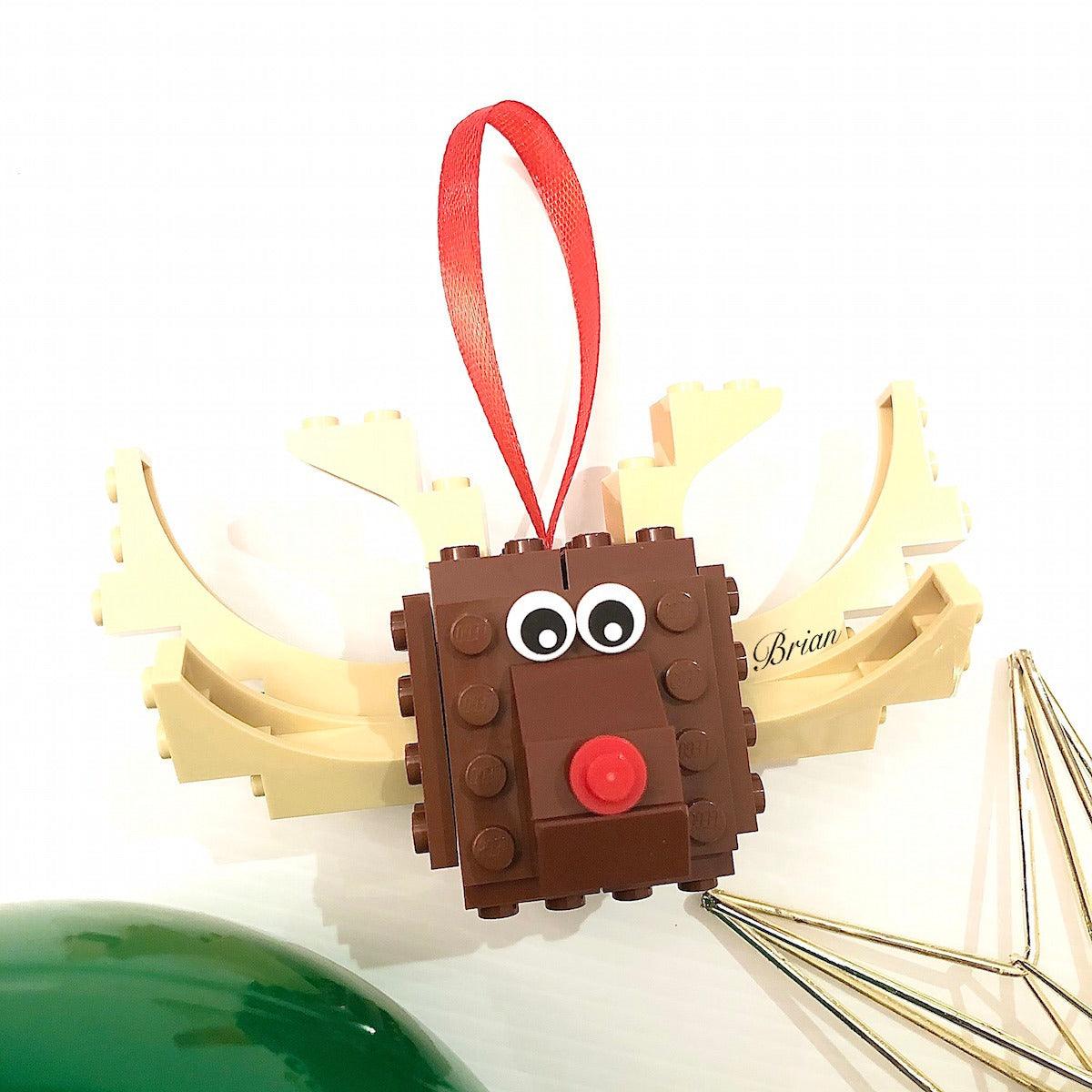 Lego reindeer ornament hot sale