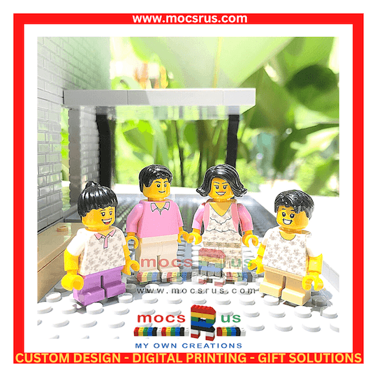 Custom Personalized Lego Family Minifigures Gifts mocsRus Custom Personalized Lego Family Minifigures Gifts Mocsrus